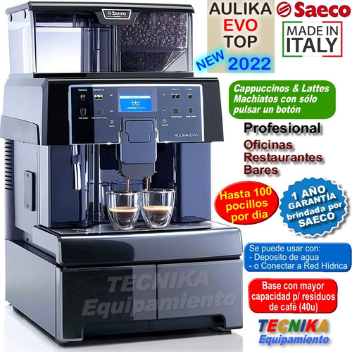 Cafetera Express Automatica Saeco Aulika Top Ri Profesional, Capuchinos, C/ Molinillo De Café En Granos