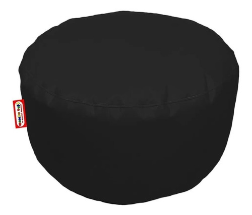 Sillon Puff Circular Grande Negro Soporta Hasta 115 Kgs