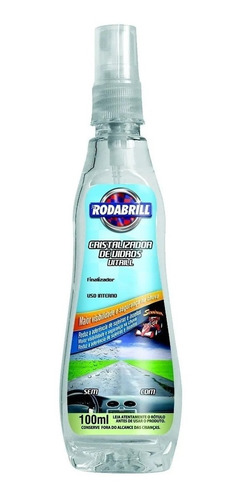 Cristalizador De Vidros Repelente De Água Rodabrill - 100 Ml