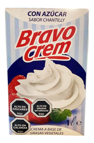 Crema  De Leche Vegetal Bravo Martini 1 Lt(2 Unidad)-super