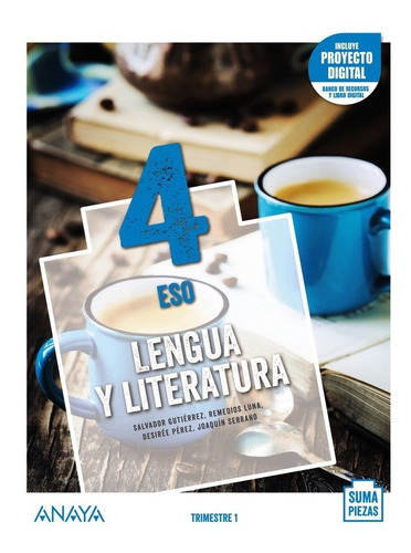 ESO 4 LENGUA Y LITERATURA (AND). (TRIMESTRES) + TALLER COMPRENSIO, de VV. AA.. Editorial ANAYA EDUCACIÓN, tapa blanda en español