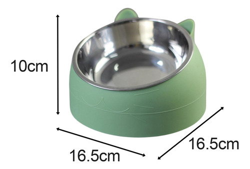 Alimentador De Mascotas Plato De Alimentación Verde