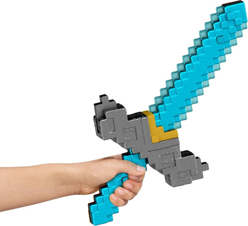 Mattel Minecraft Movie Espada Y Pico 2 En 1 Click And Switch