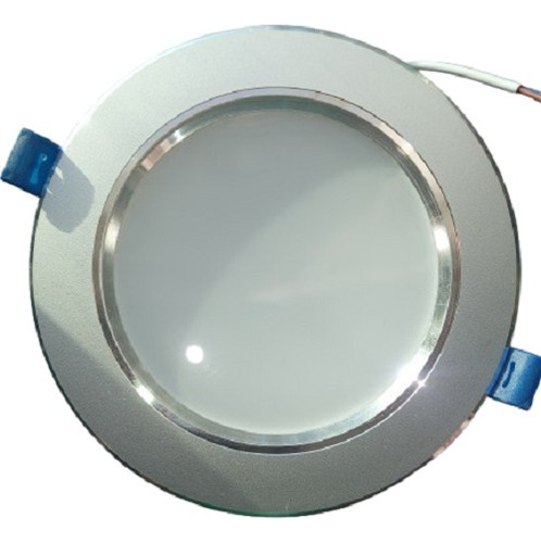 Lámpara Led 12w Empotrable Para Interiores Plateado