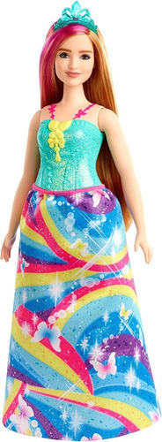 Barbie Dreamtopia Princesa Falda De Colores Y Corona Mattel