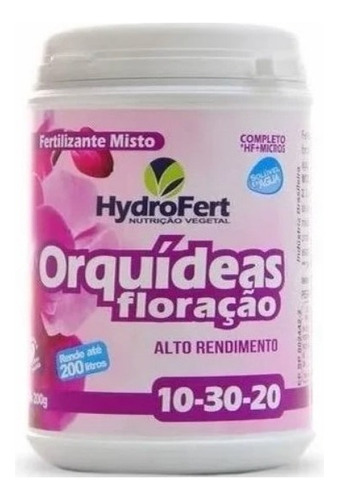 Fertilizante Orquídea Floração 10-30-20 Hydrofert 200g