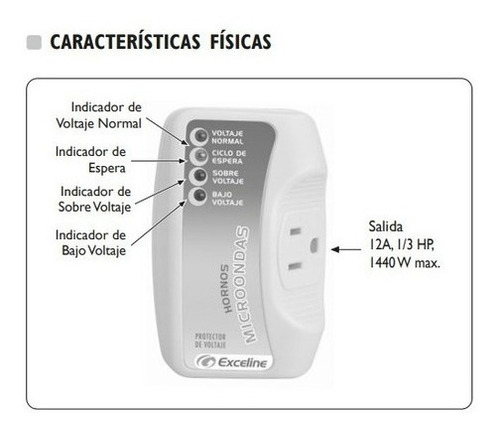 Protector De Voltaje Para Hornos Microondas 120v Exceline