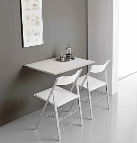 Imagen 5 de 7 de Escritorio Reforzado Mesa Rebatible Plegable De Pared 80x45