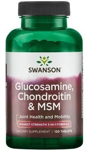 Glucosamina, condroitina e msm 120tab Swanson