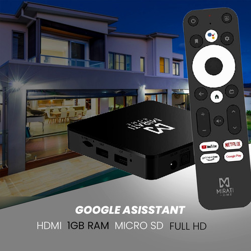 Mirati Smart Tv Box Android Tv 10 Certificado Control Por Vo