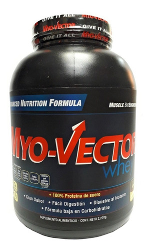 Suplemento en polvo Myo-Vector Proteínas sabor french vainilla x 2.27kg