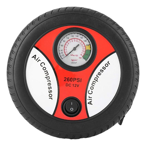 Calibrador Pneus Mini Compressor Ar Inflador 12v Portátil