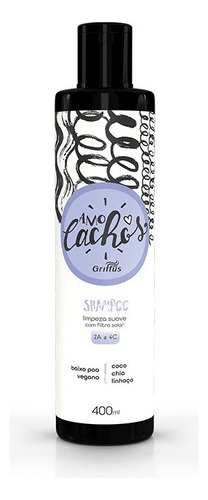 Shampoo Griffus Amo Cachos 400 Ml Aceite De Coco