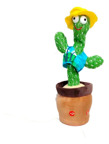Juguete Cactus Bailarin Imita Y Habla Voz Repetidor Bebes 