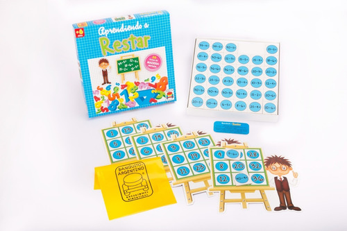 Aprendiendo A Restar Juego De Mesa Didactico Matematica Niño