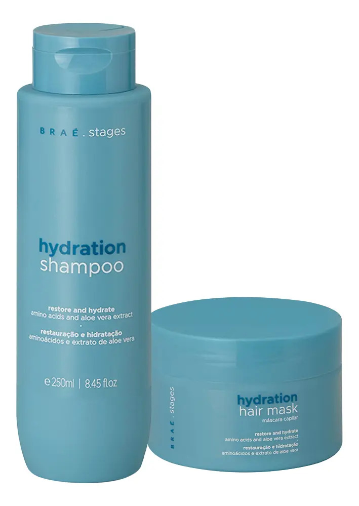 Kit Braé Stages Hydration Shampoo Máscara (2 Produtos)