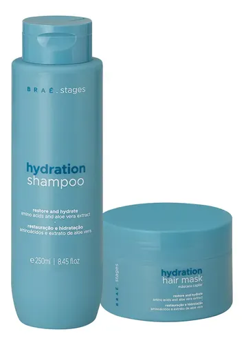 Kit Brae Stages Hydration Shampoo Mascara 2 Produtos