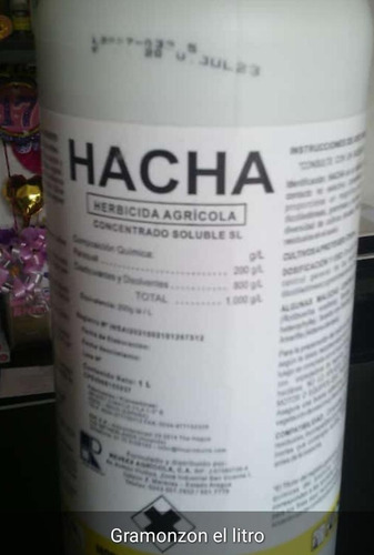 Imagen 8 de 10 de Herbicida Gramoson (hacha) El Litro