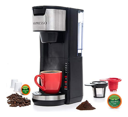 Mixpresso Single Serve 2 En 1 Coffee Brewer K-cup Pods Compa