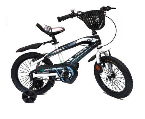 Bicicleta Estilo Moto Rodado 16 Lamborghini C/rueditas