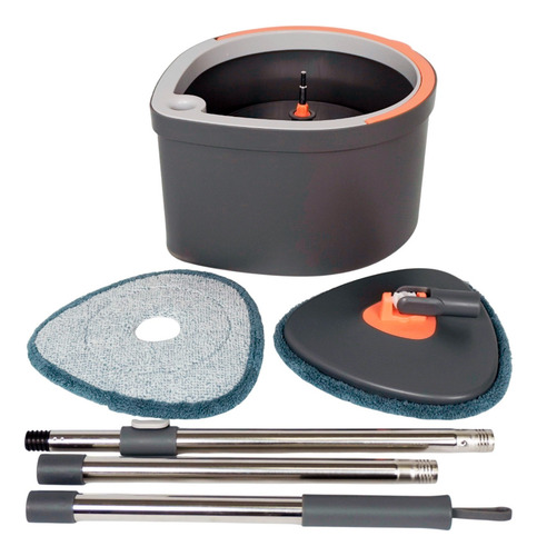 Set De Mopa Microfibra Giratoria Separadora De Agua Alpina