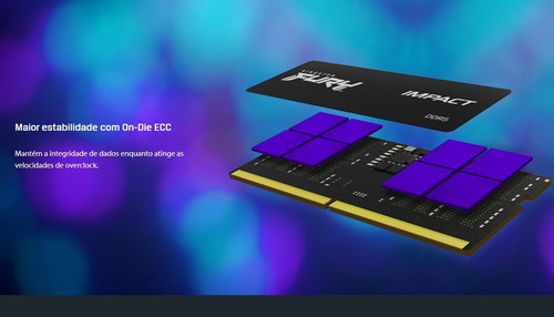 Memória Notebook 32gb Ddr5 Kingston Fury Impact 4800mhz