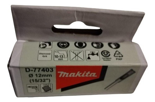 Broca De Diamante Para Taladro 12 Mm Makita D77403