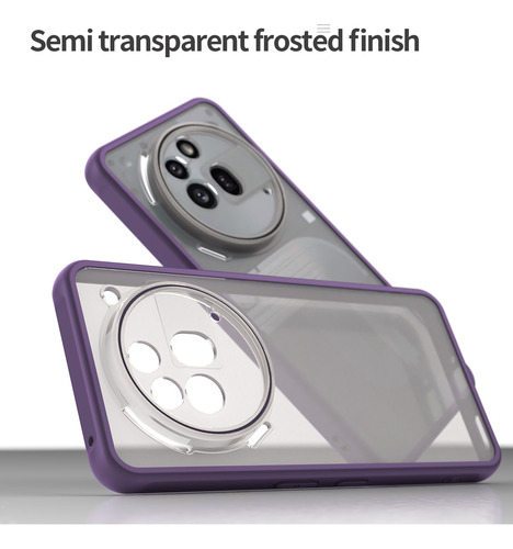Funda Para Nothing Phone 3a Pro Celulares Carcasas + Mica Cristal Violeta Nothing Phone 3a Pro