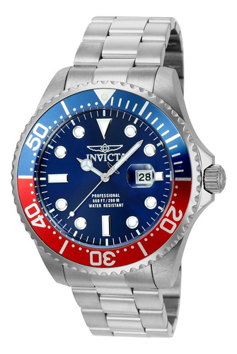 Reloj Invicta Pro Diver 22823 Quartz Para Hombre En Plata