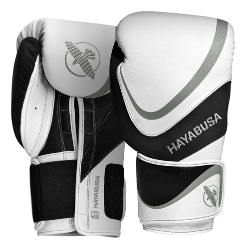 Guantes De Boxeo Hayabusa 16 Oz  Gris Blanco