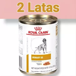 2 Latas De Royal Canin Urinary So Moderate Calorie De 355g