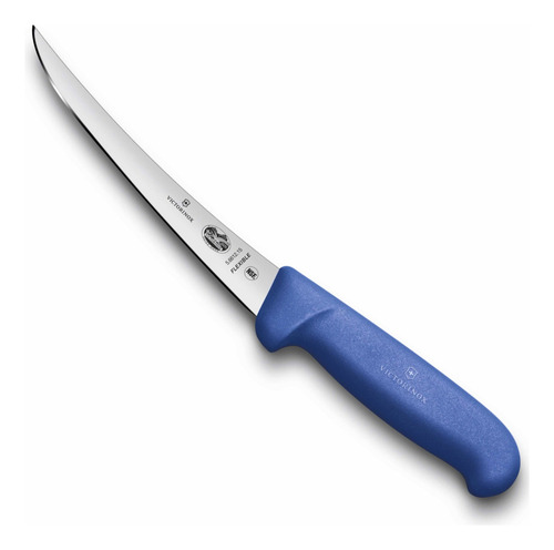 Cuchillo Deshuesador Victorinox® Curvo Flexible, 15cm Color Azul