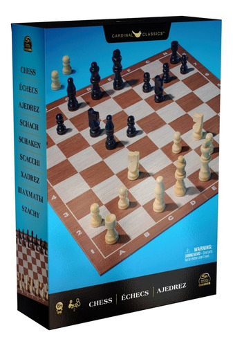 Ajedrez Profesional Con Piezas De Madera Y Tablero Plegable