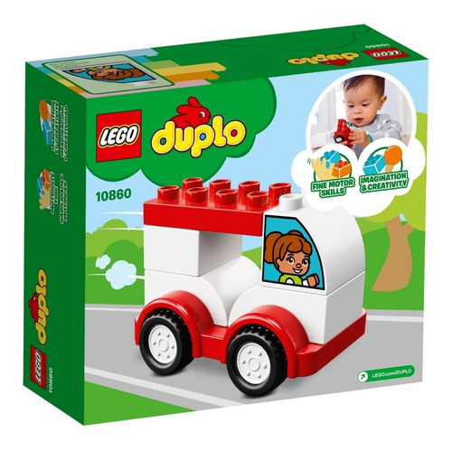 Todobloques Lego 10860 Duplo Mi Primer Auto De Carreras !!