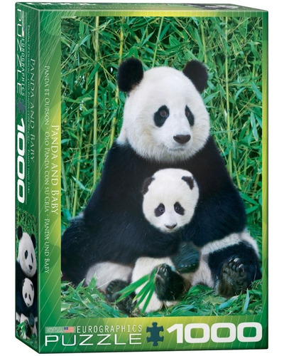 Puzzle 1000 Piezas Panda And Baby - Eurographics  