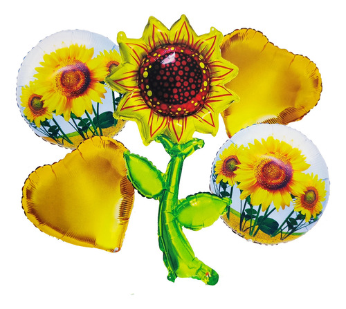 Bouquet Globos Flor Girasol Amarillo Planta Naturaleza