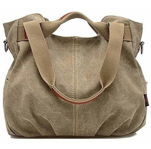 Jsbky Mujeres Mujeres Vintage Casual Hobo Canvas Mulit- Dail