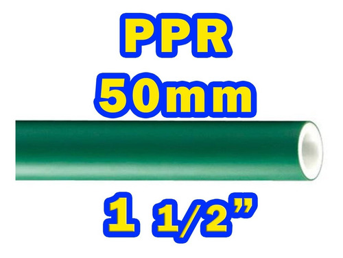 Tubo Ppr 50 Mm Diam 4 Mts Termofusion Clase 16 1 1/2 Pulgada