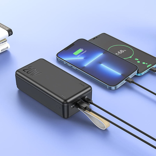 Bateria Externa Power Bank 30000 Mah Pd 20w Hoco J87b