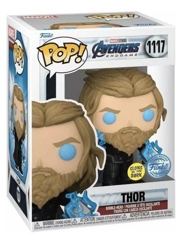 Funko Pop Marvel: Avengers End Game - Thor Con Trueno Glow