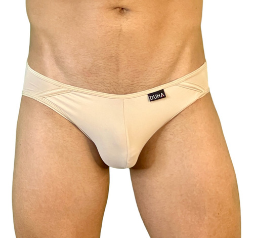 Trusa Bikini Lickra Tacto Frio Hombre Nude Color Piel Duha 