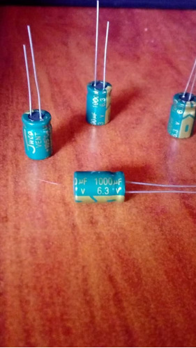 Capacitor Condensador Electrolit. 1000uf 6.3v Nuevos. 10pzas