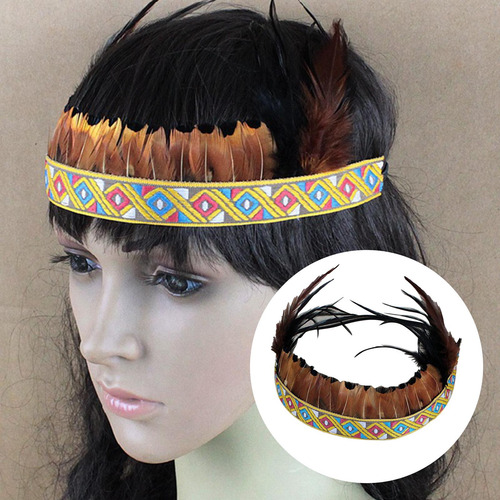 De Plumas, Diadema, Accesorios Para La Cabeza De Corona,