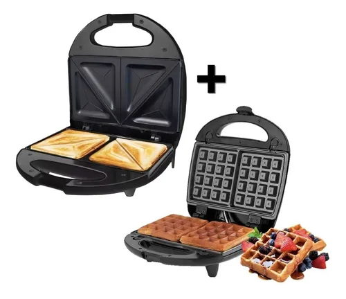 Waflera Sandwichera Maquina Para Hacer Waffles Wafleras 750w