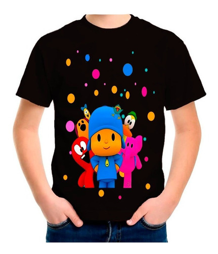 Polera Estampada Pocoyo 100%algodón Unisex Exclusivo C-101