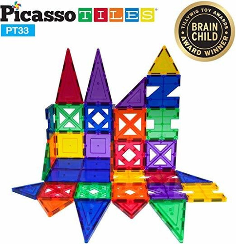 Picassotiles 33 Piezas De Los Bloques Huecos 33pcs Kit Educa