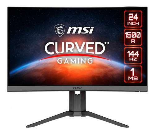 Monitor Gamer Curvo Msi Optix G24c6p Led 24  Full Hd 144 /vc