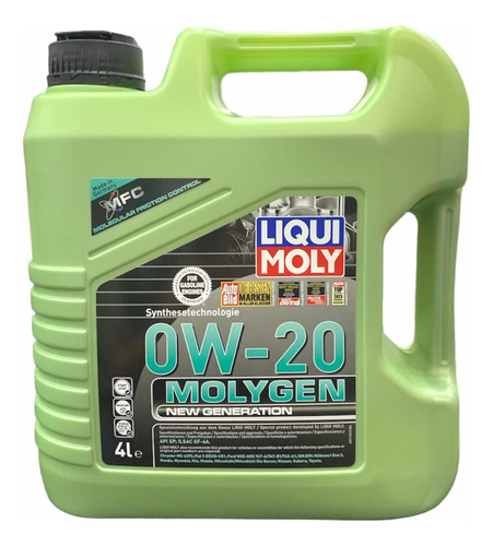 Aceite 0w20 Sintético Liqui Moly Molygen Galon 4 Litros