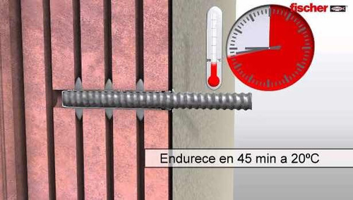 Imagen 6 de 6 de Anclaje Químico Mortero Fischer De Inyección Fis Vs 300 T
