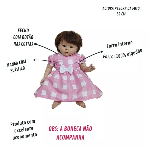 Preços baixos em Vestido de Boneca Reborn Roupas de Boneca e